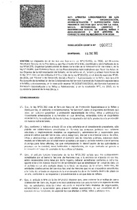 Resolución Exenta N° 22