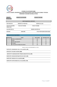 Informe de supervisión. Línea de acción: Diagnóstico Clínico Especializado y seguimiento de casos, y pericias. Programa Diagnóstico Ambulatorio