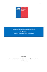 Protocolos de actuación para residencias de protección de la red colaboradora del Servicio de Protección