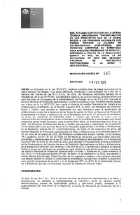 Resolución Exenta N° 145: del 10 de febrero de 2023 : Aprueba sustitución de la la norma técnica denominada "Determinación de los requisitos que se le deben exigir a las personas naturales que desean obtener la calidad de Colaboradores Acreditados, que permitan acreditar su experticia para ejecutar programas de pericia".
