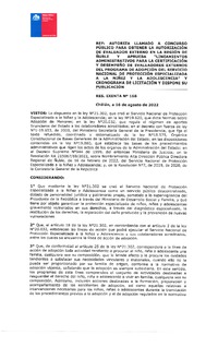 Resolución Exenta N° 168