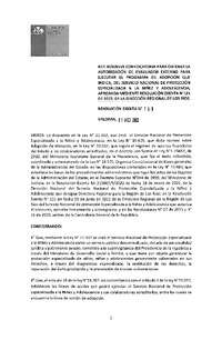 Resolución Exenta N° 169 del 1 de agosto del 2022: Resuelve convocatoria para obtener la autorización de Evaluador Externo para Ejecutar el programa de adopción que indica.