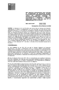 Resolución Exenta N° 2000135 del 15 de febrero del 2022: Resuelve convocatoria para obtener la autorización de Evaluador Externo para Ejecutar el programa de adopción que indica.