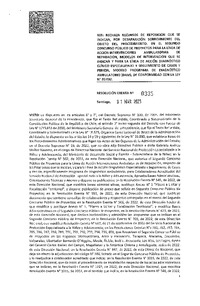 Resolución Exenta N° 335