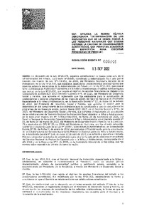 Resolución Exenta N° 646 del 13 de septiembre de 2022 que aprueba la norma técnica denominada "Determinación de los requisitos que se le deben exigir a las personas naturales que desean obtener la calidad de colabroadores acreditados, que permitan acreditar su experiencia para ejecutar programas de pericia".