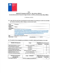 Acta Sesión N°1 Consejo de Expertos - de carácter Ordinaria