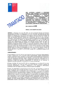 Resolución Exenta N° 120