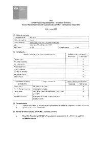 Acta Sesión N°11 Consejo de Expertos - de carácter Ordinaria