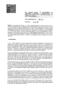 Resolución Exenta N°208 del 25 de marzo de 2022 que aprueba manual de procedimiento de supervisión financiera y administrativa del Servicio Nacional de Protección Especializada a la Niñez y Adolescencia