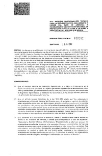 Resolución Exenta N°382 del 20 de junio de 2022 que aprueba procedimiento técnico para implementación , seguimiento y cierre del plan de asesoría y mejoramiento del Servicio Nacional de Protección a la Niñez y Adolescencia y anexos que indica