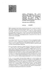 Resolución Exenta N°155 del 14 de marzo de 2022 que aprueba procedimiento ante hechos eventualmente constitutivos de delito en contra de niños, niñas y adolescentes que se encuentran atendidos en colaboradores acreditados del Servicio Nacional de Protección Especializada a la Niñez y Adolescencia"