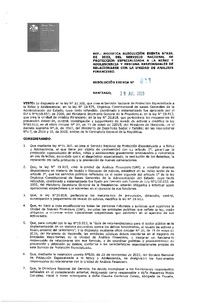 Resolución Exenta N°811 del 28 de julio de 2023 que modifica resolución exenta N°939 de 2022, del Servicio Nacional de Protección Especializada a la Niñez y Adolescencia y designa responsables de relacionarse con la Unidad de Análisis Financiero
