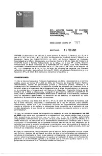 Resolución Exenta N°151 del 15 de febrero de 2023 que apruieba manual de procesos disciplinarios (guía para investigadores/as, fiscales y actuarios/as)