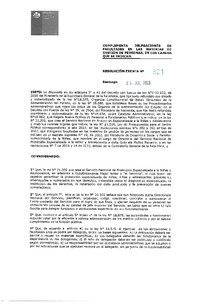 Resolución Exenta N°801 del 25 de julio de 2023 que complementa delegaciones de facultades en las materias de Gestión de Personas, en los cargos que se indica