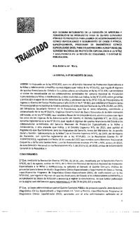Resolución Exenta N°942 del 7 de agosto de 2023 que designa integrantes de la comisión de apertura y adminisibilidad de propuestas para el quinto concurso público de proyectos para la línea de acción Diagnóstico Clínico Especializado y seguimiento de casos y pericia, específicamente, programa de Diagnóstico Clínico Esepcializado (DCE), para colaboradores acreditados del Servicio Nacional de Protección Especializada a la Niñez y Adolescencia en la región de Coquimbo