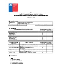 Acta Sesión N°14 Consejo de Expertos - de carácter Ordinaria