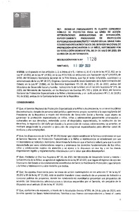Resolución Exenta N° 1128