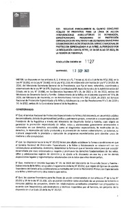 Resolución Exenta N° 1127