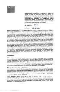 Resolución Exenta N° 1116