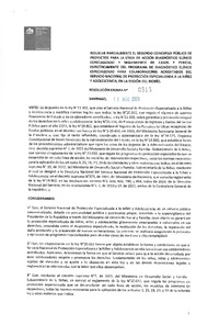 Resolución Exenta N°913 del 18 de agosto de 2023 que resuelve parcialmente el segundo concurso público de proyectos para la línea de acción Diagnóstico Clínico Especializado y seguimiento de casos y pericia, específicamente del Programa de Diagnóstico Clínico Especializado para colaboradores acreditados del Servicio de Protección en la región del Biobío