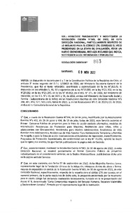 Resolución Exenta N°883 del 9 de noviembre de 2022. Invalídese parcialmente y modifíquese la resolución exenta N°583 de 2022, de esta dirección nacional, particularmente respecto de lo resuelto para el código 179, corríjase el vicio presentado en la etapa de evaluación, fíjese un nuevo cronograma, rechaza recurso que indica, notifíquese a los interesados y publíquese