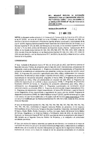 Resolución Exenta N°442