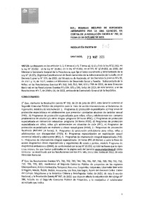Resolución Exenta N°545