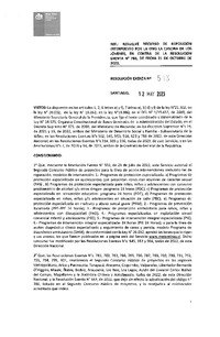 Resolución Exenta N°513
