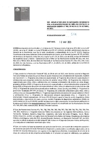 Resolución Exenta N°514