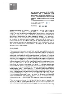 Resolución Exenta N°501