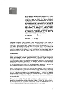 Resolución Exenta N° 544