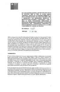 Resolución Exenta N° 1327