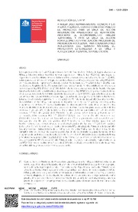 Resolución Exenta: Resolución Exenta N° 045 del 12.01.2024