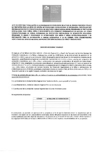 Actas de apertura Tercer Concurso Público de Proyectos para la Línea de Acción Intervenciones Ambulatorias de Reparación