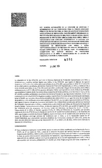 Resoluciones Exentas Tercer Concurso Público de Proyectos para la Línea de Acción Intervenciones Ambulatorias de Reparación