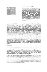 Resoluciones Exentas Cuarto Concurso Público de Proyectos para la Línea de acción intervención ambulatoria de reparación