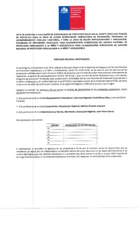 Actas de apertura Cuarto Concurso Público de Proyectos para la Línea de acción intervención ambulatoria de reparación