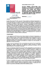 Resolución Exenta Nº138 que declara desierta convocatoria para obtener la autorización de evaluador externo para ejecutar el programa de Adopción que indica, del Servicio de Protección, aprobada mediante Resolución Exenta Nº733 de fecha 22 de diciembre de 2023, de la dirección regional del Libertador General Bernardo O'Higgins
