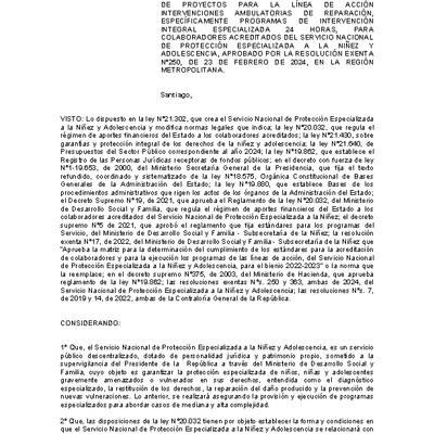 Resolución Exenta Nº432 que resuelve parcialmente el Sexto Concurso Público de Proyectos 2024
