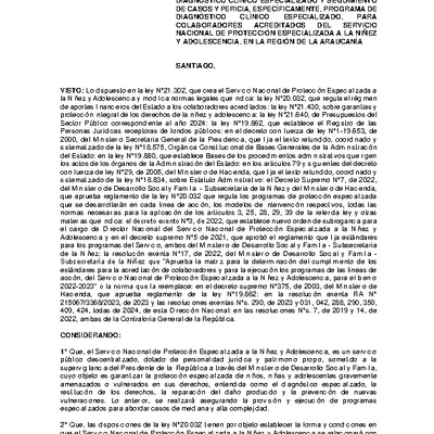 Resolución Exenta Nº456 que resuelve parcialmente el Segundo Concurso Público de Proyectos 2024 en la región de La Araucanía