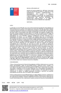 Resolución Exenta Nº539 que resuelve parcialmente el Séptimo Concurso Público de Proyectos para la línea de acción Diagnóstico Clínico Especializado en la Región de Coquimbo