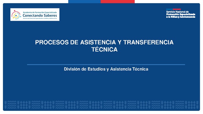1. Presentación  Asistencia y Transferencia Técnica