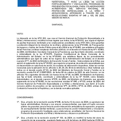 Resolución Exenta Nº700