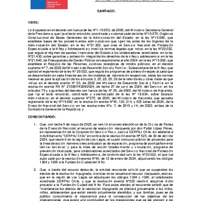 Resolución Exenta Nº765