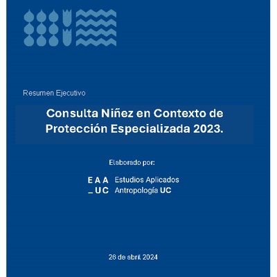 Consulta Niñez en contexto de protección especializada 2023 - Resumen ejecutivo