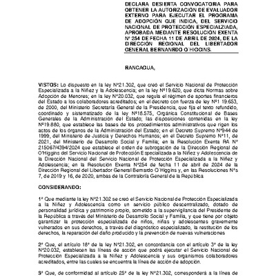 Resolución Exenta N°592
