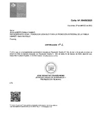  Sanción Firme- Fundación Leon Bloy- AFT Atauchi
