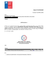 Sanción Firme- Congregación Terciarios Capuchinos- RLP Residencia Pachakusi