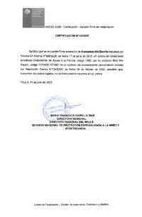 Sanción firme- Corporación Ayuda a la Familia- REM TAPARU