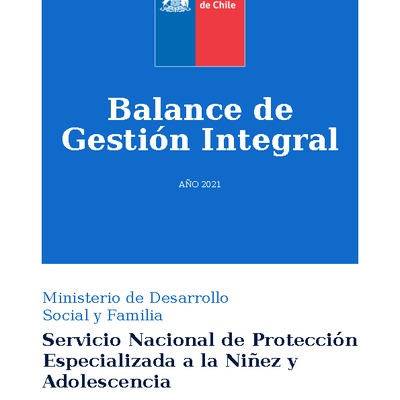 Balance de Gestión 2021